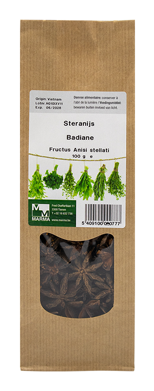 Marma Steranijs hele vrucht 100g - Illicium verum