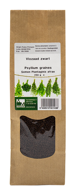Marma Vlozaad zwart 250g - Plantago psyllium
