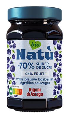 Natù Blauwe bosbessen confituur bio 240g