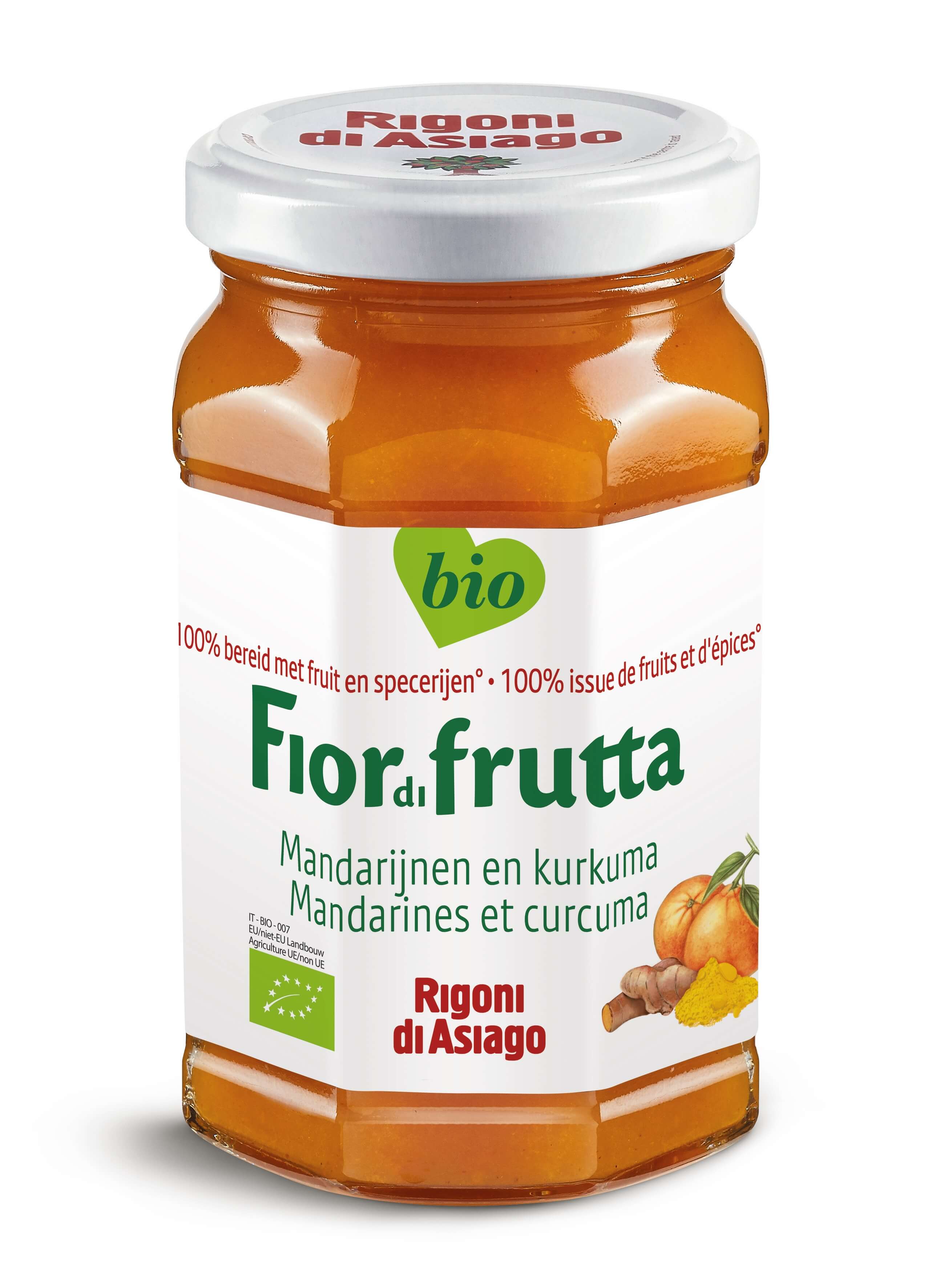 Fiordifrutta Mandarijnen en kurkuma confituur bio 250g - 9716
