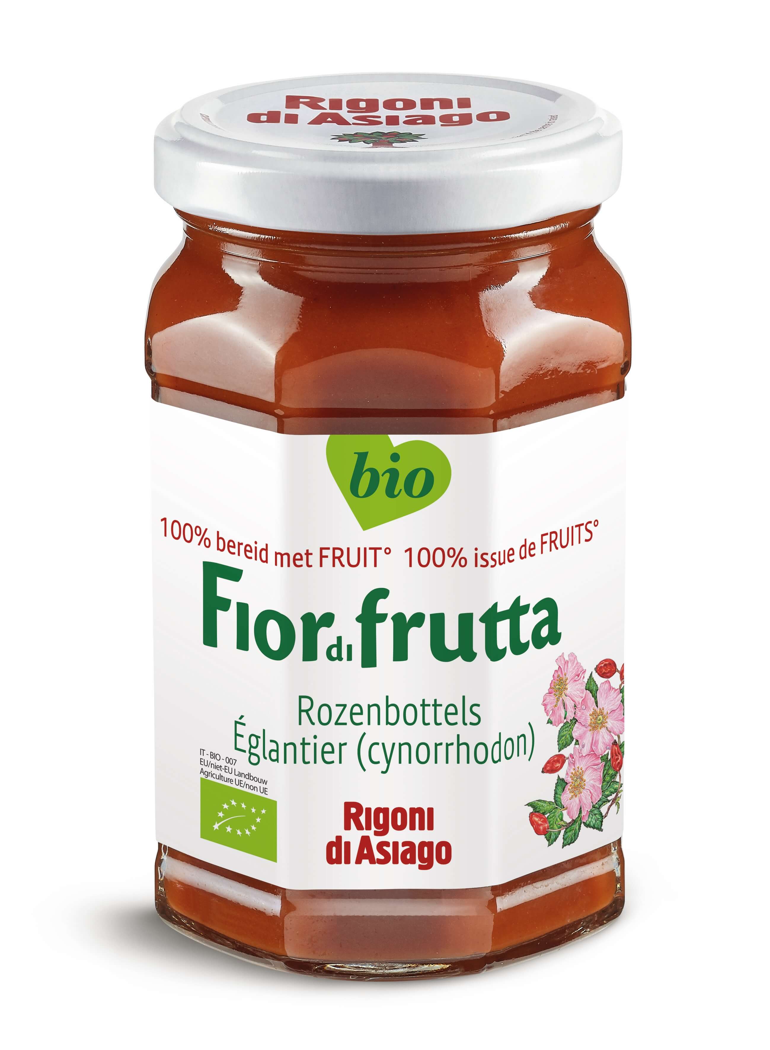 Fiordifrutta Rozenbottels confituur bio 250g - 9714