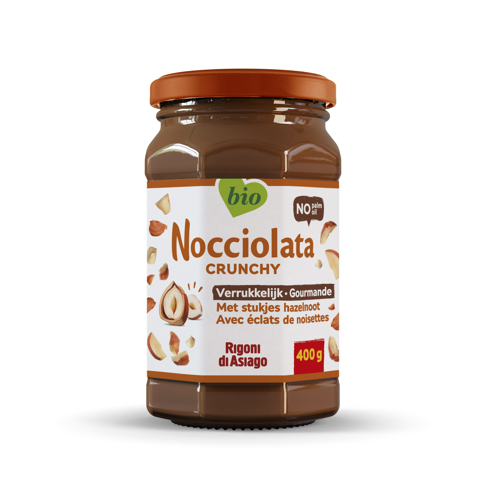 Nocciolata Crunchy hazelnootpasta bio 400g
