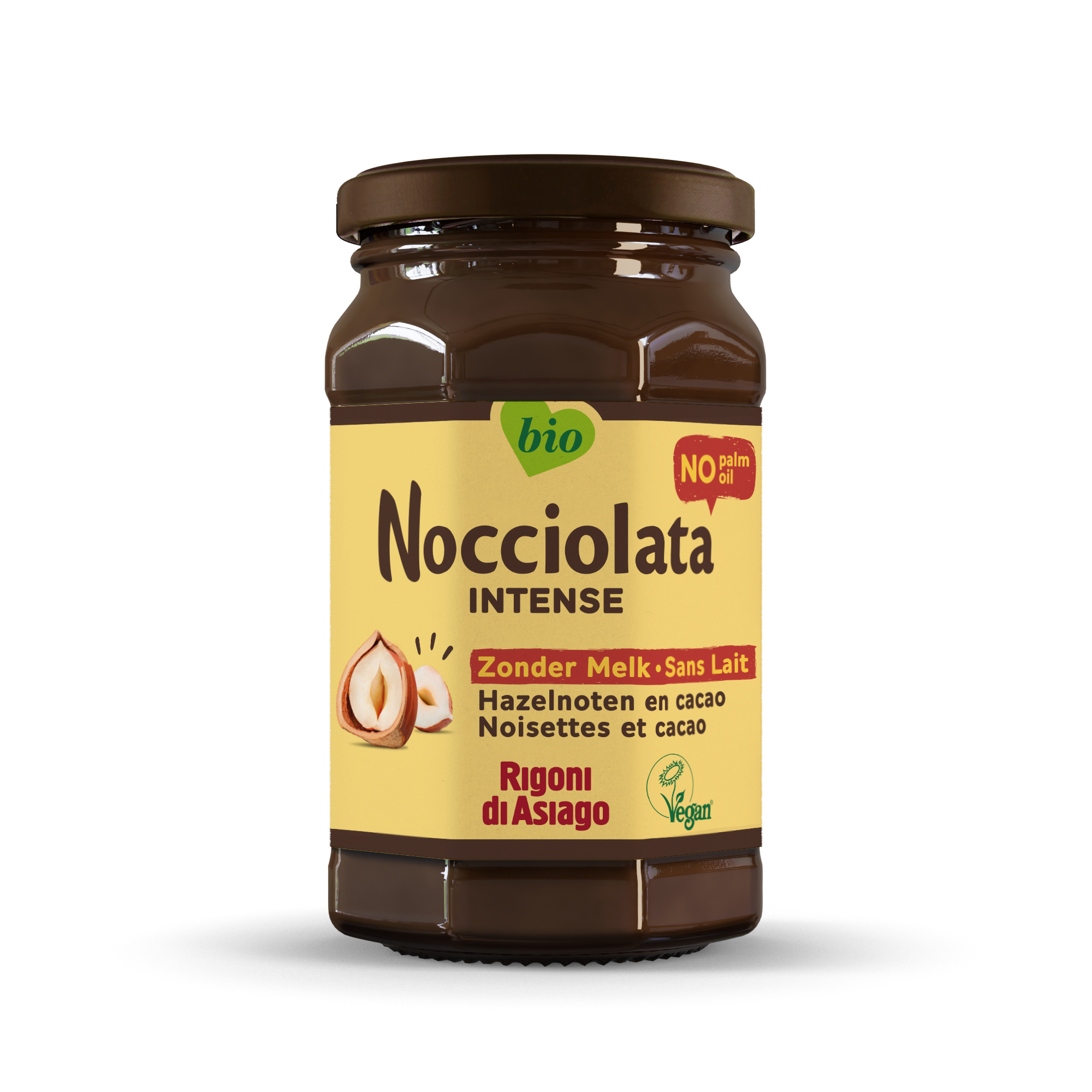 Nocciolata Hazelnootpasta z.melk bio 250g - 9610