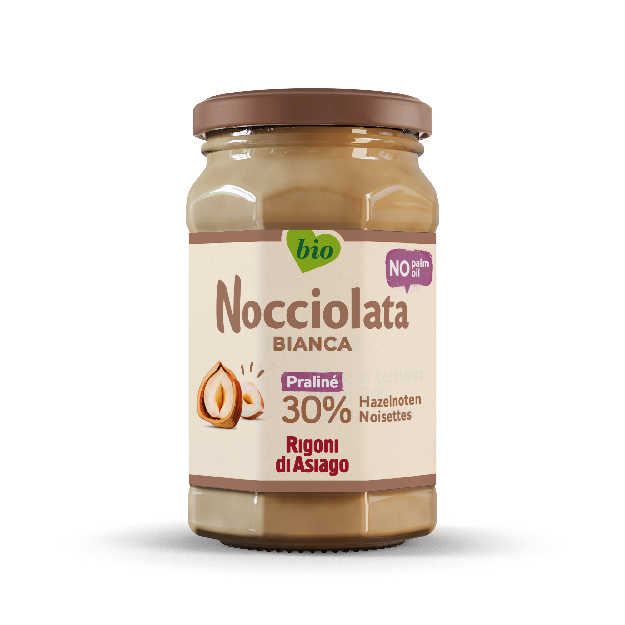 Nocciolata Bianca hazelnootpasta bio 250g - 9620