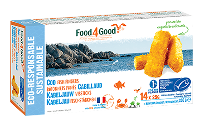 Food4Good Kabeljauw vissticks msc 350g