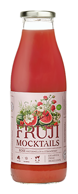 Fruji Mocktail watermeloen aardbei roos bio 1L