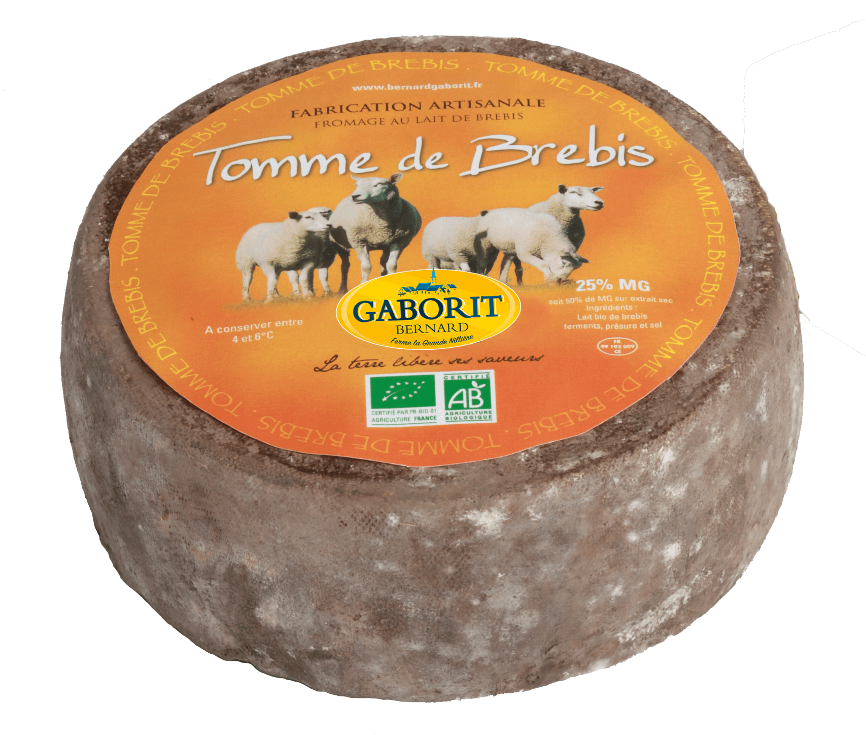 Gaborit Tomme de brebis(schaap) bio 1.7kg