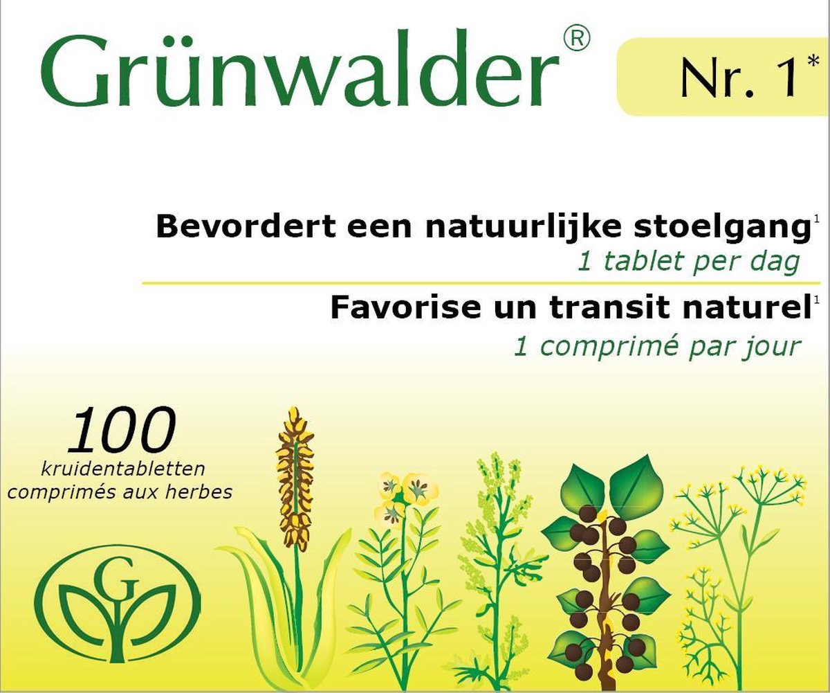 Grunwalder Nr. 1 MAXI Natuurlijke stoelgang 100st PL787/7