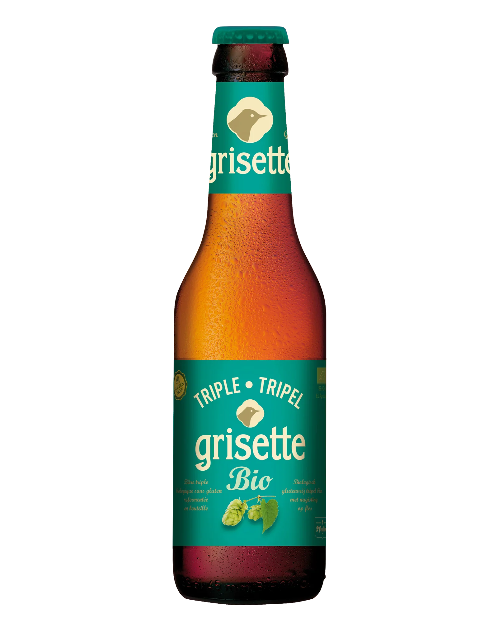 Grisette Bier tripel glutenvrij bio 33cl 8% alc.