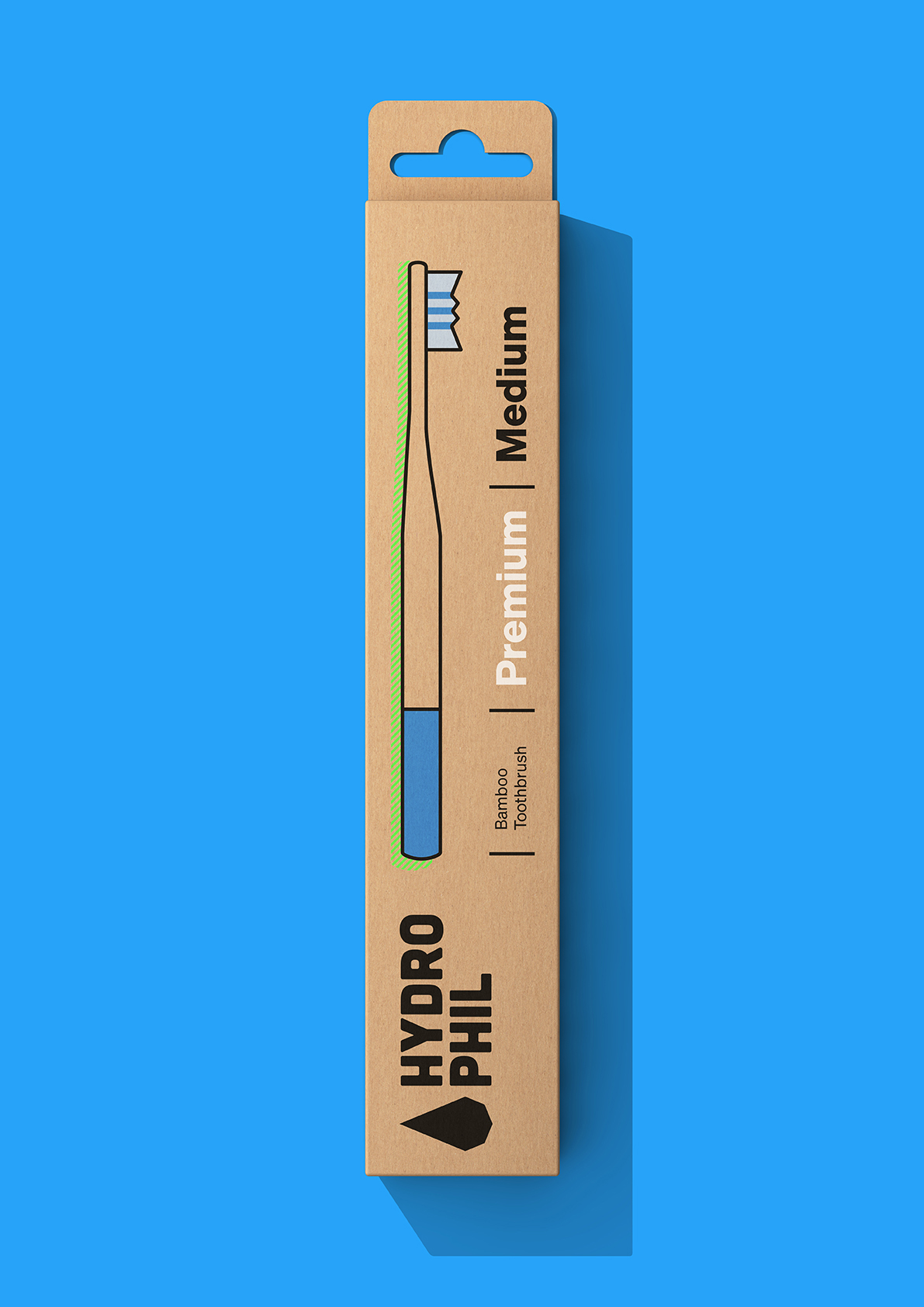 Hydrophil Premium duurzame tandenborstel - medium