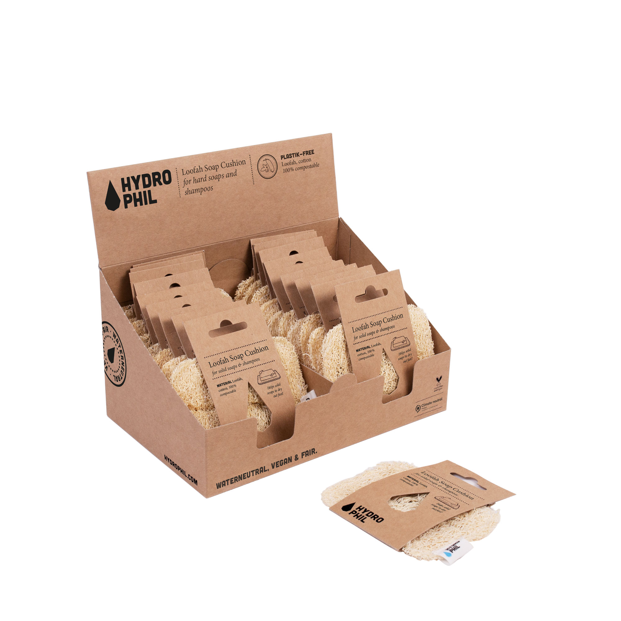 Hydrophil Zeepkussen van luffa