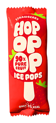 Hopopop Fruitijsje aardbei bio 63ml