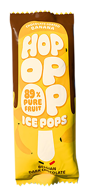 Hopopop Fruitijsje banaan met chocolade bio 63ml