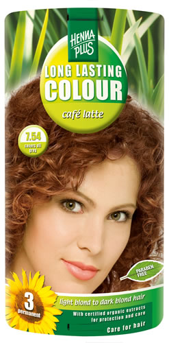 Hennaplus Long Lasting colour 7.54 café latte 100ml