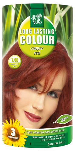 Hennaplus Long Lasting colour 7.46 koperrood 100ml
