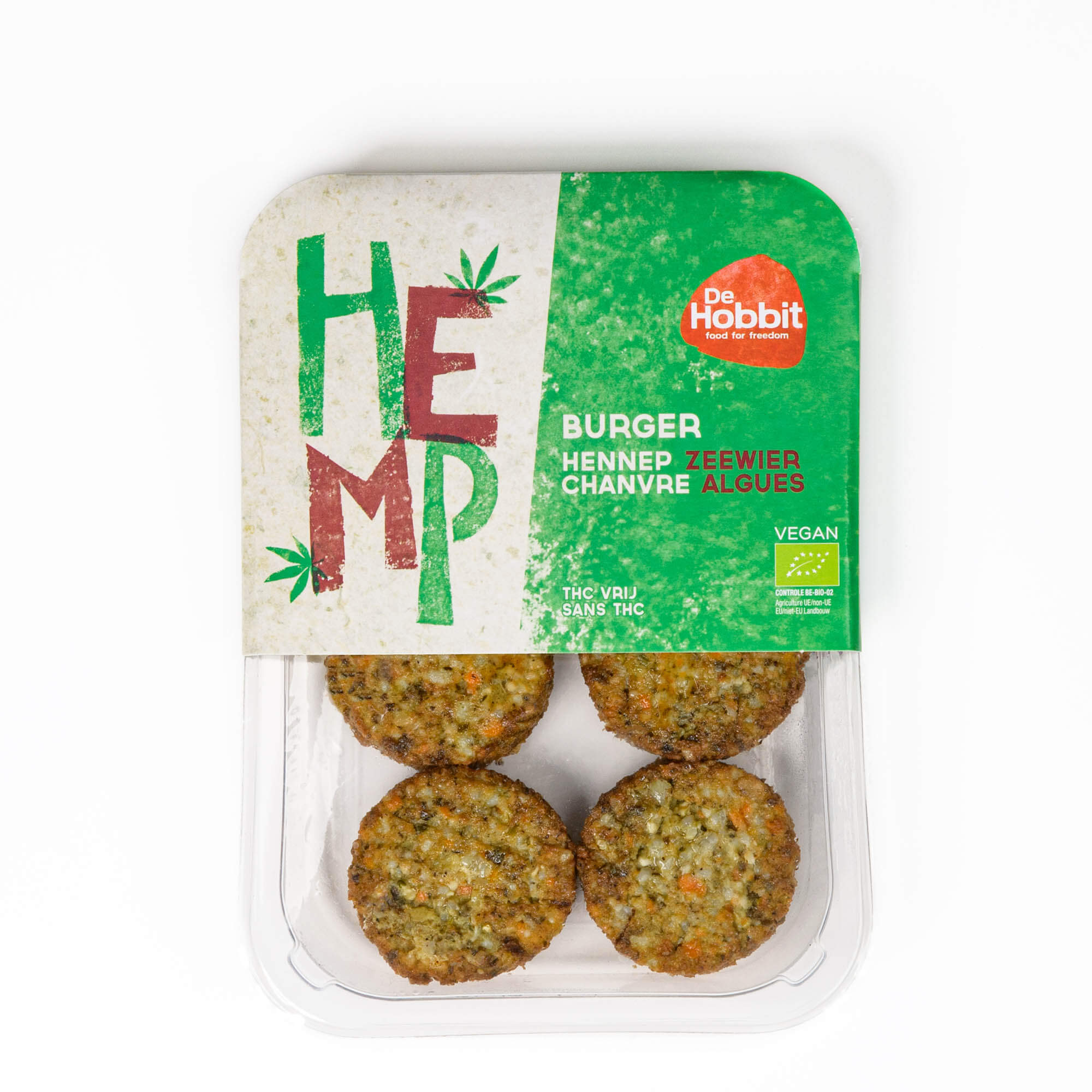 Hobbit Hennep zeewier burger bio 150g