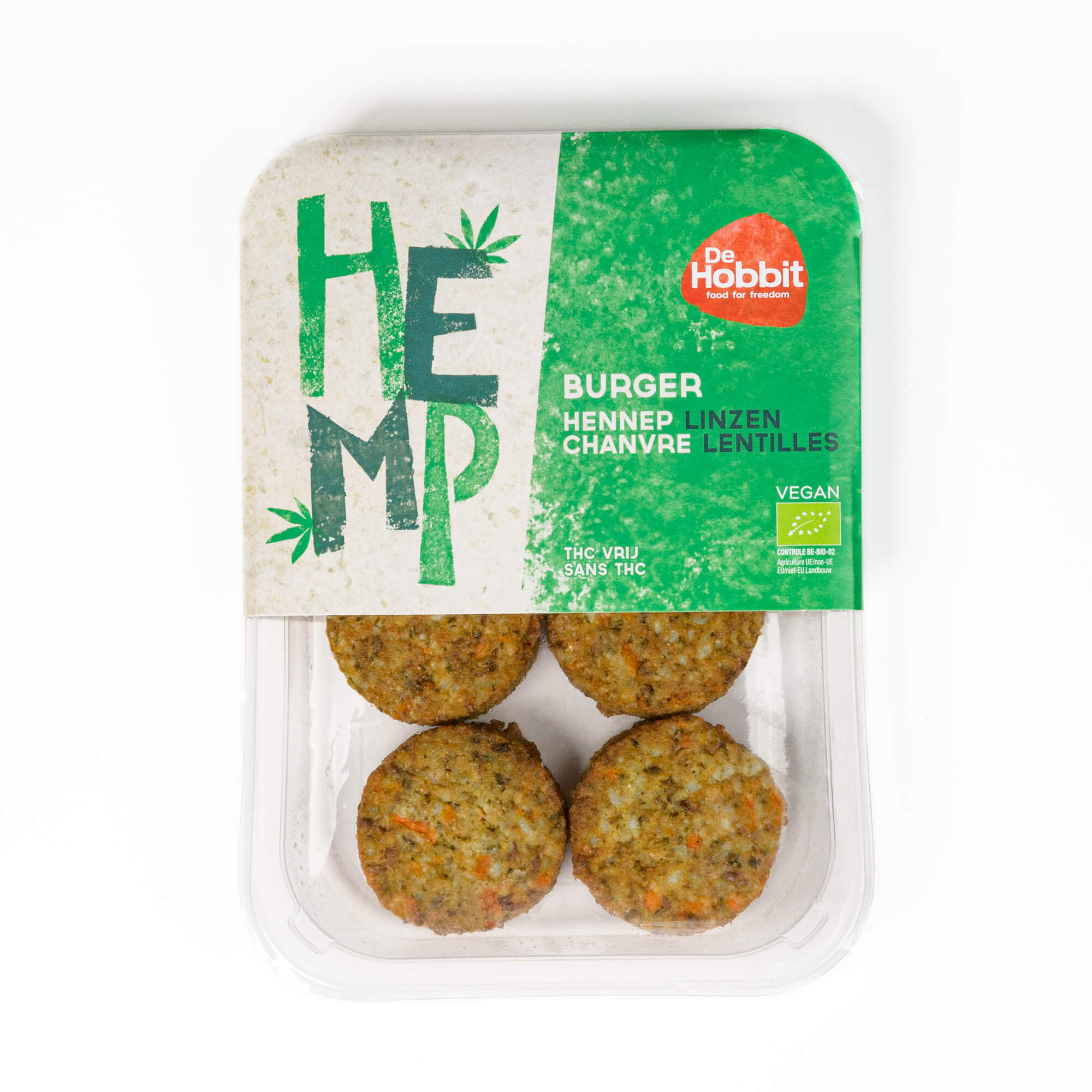 Hobbit Hennep linzen burger bio 150g