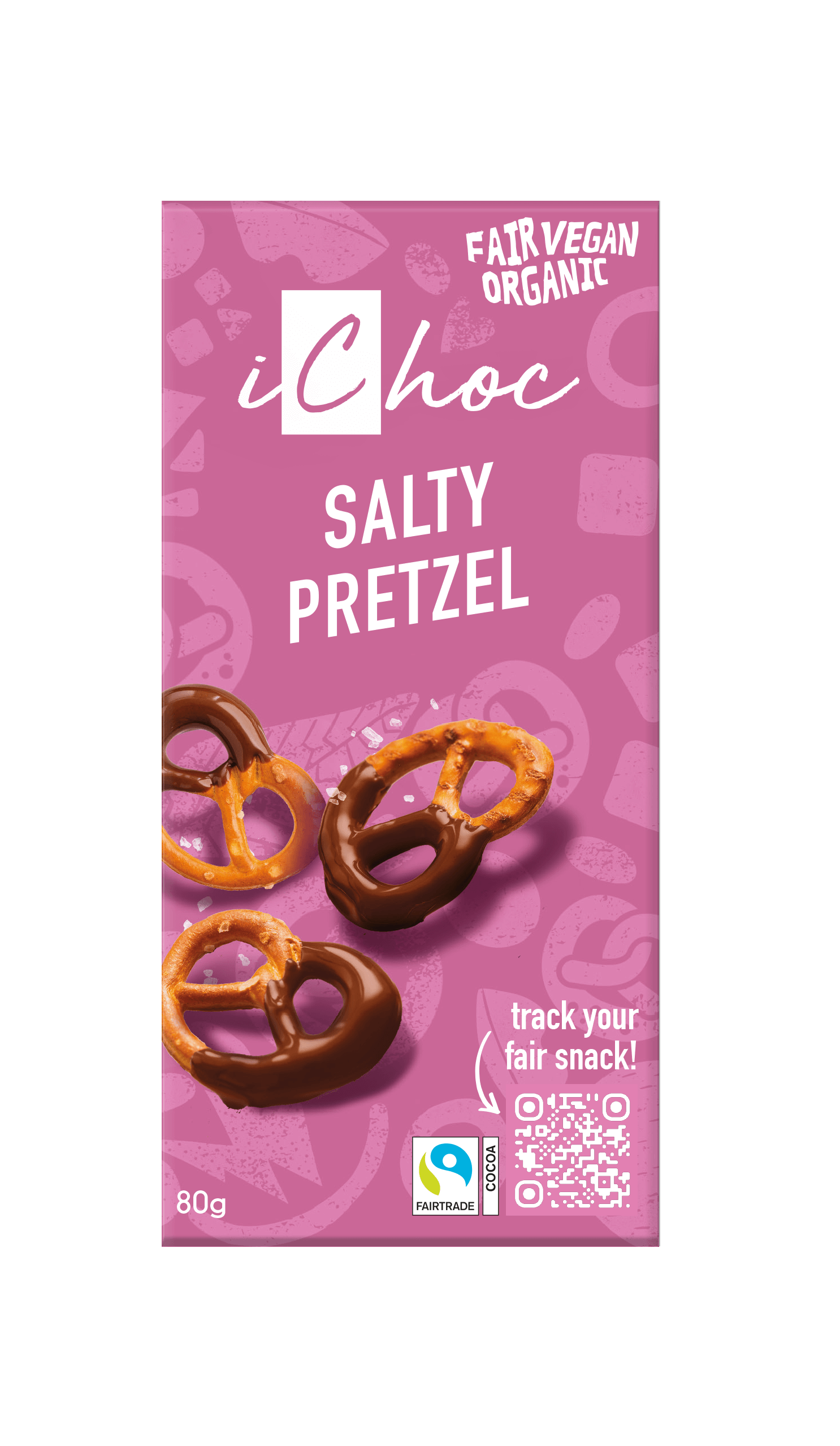 Ichoc Salty pretzel fairtrade bio 80g