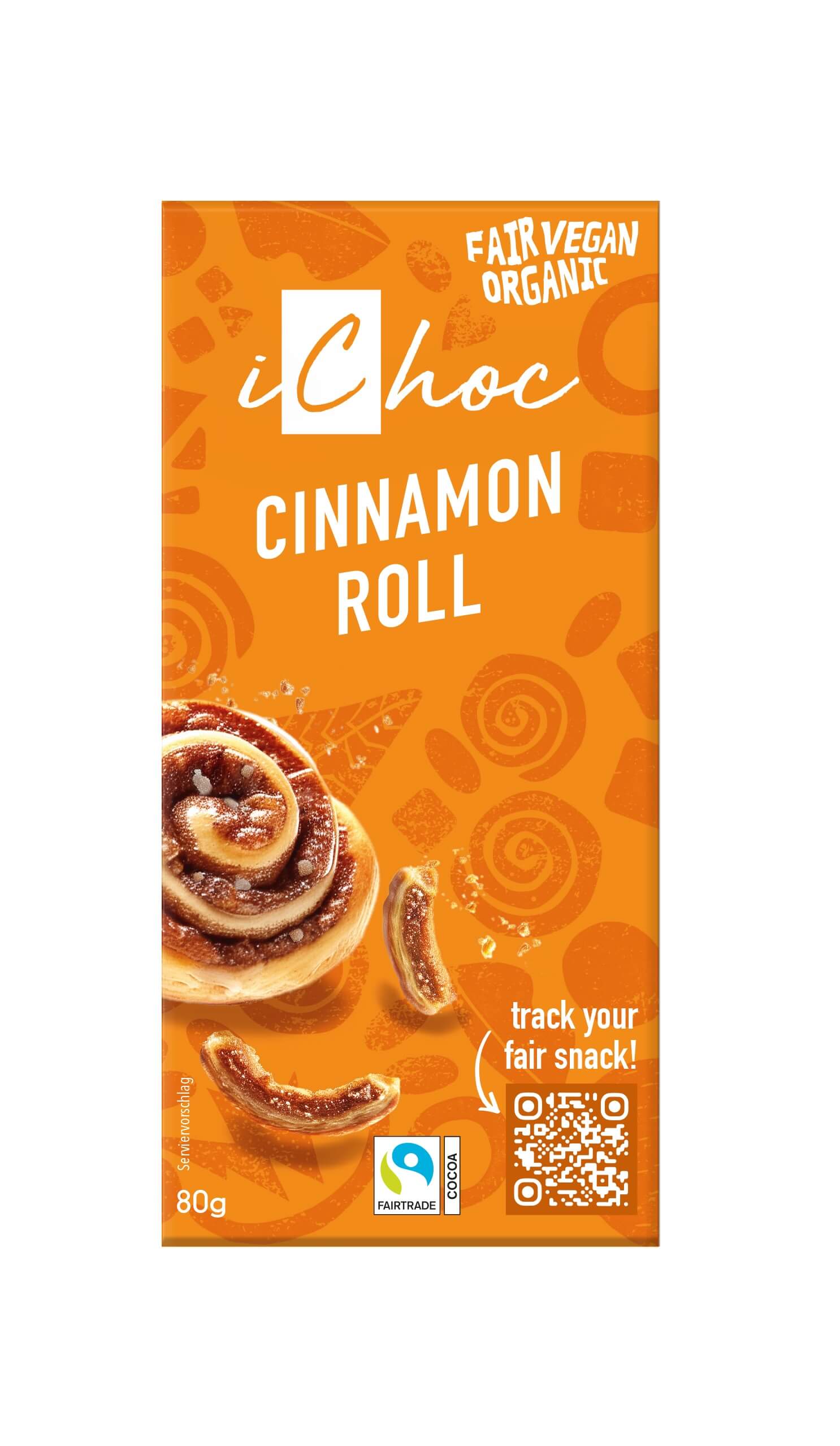 Ichoc Cinnamon roll fairtrade bio 80g