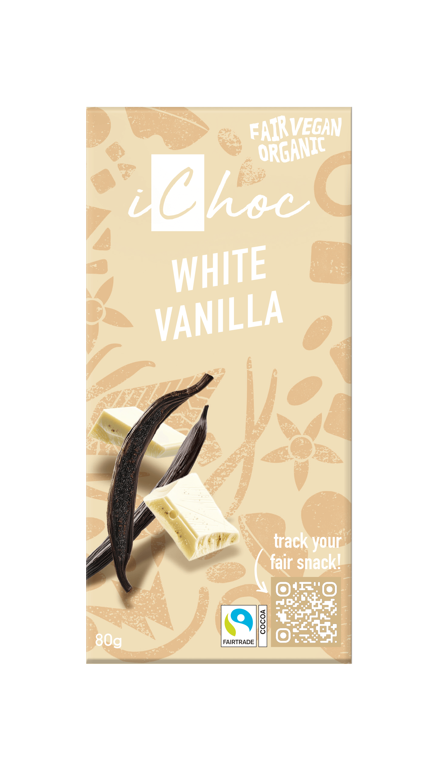 Ichoc White vanilla fairtrade bio 80g