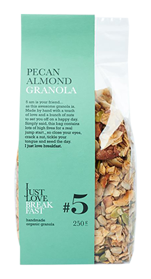 I Just Love Breakfast #5 Pecan amandel granola bio 250g