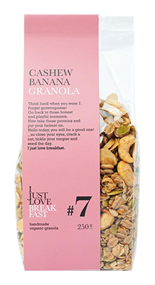 I Just Love Breakfast #7 Cashew banaan granola bio 250g