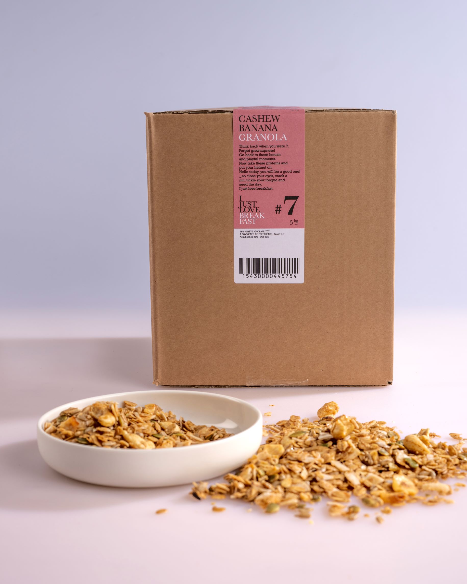 I Just Love Breakfast #7 Cashew banaan granola bio 5kg