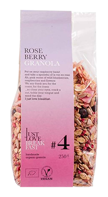 I Just Love Breakfast #4 100% rose berry granola bio 250g