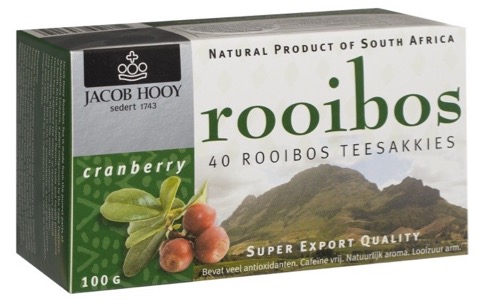 Jacob Hooy Ouhuis rooibos-cranberry 40 builtjes
