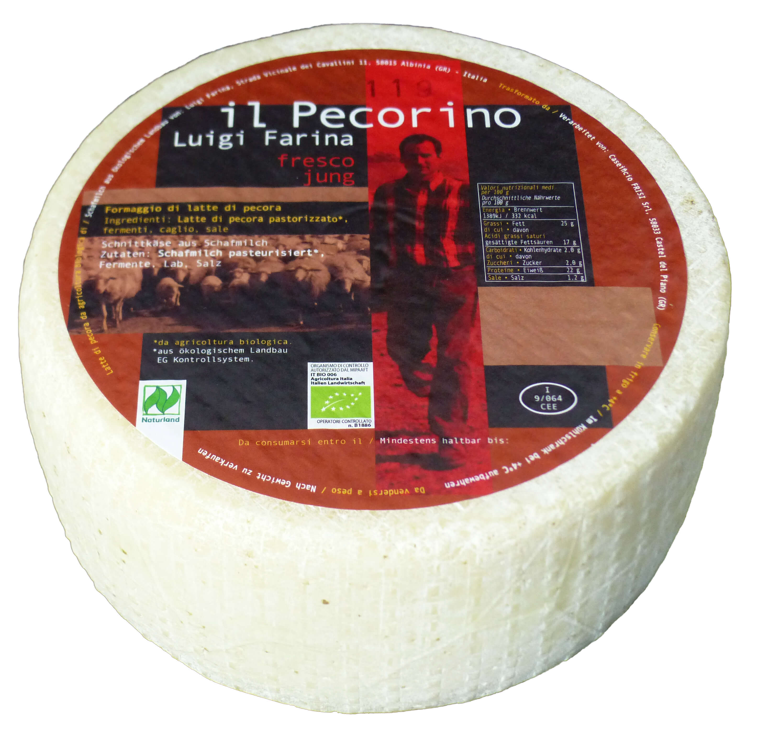 Luigi Farina Pecorino fresco bio 2kg