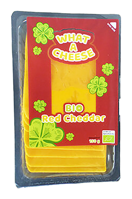 What a cheese Red cheddar sneetjes bio 150g