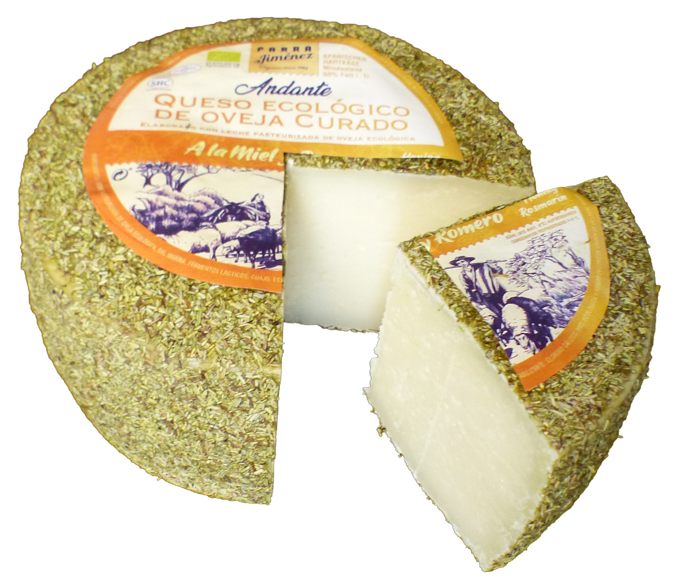 Parra Jimenez Queso Oveja a la miel y romero bio 2.8kg