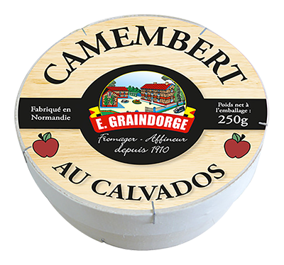 Fromagerie Graindorge Camembert met Calvados bio 250g - beschikbaar van oktober tem december