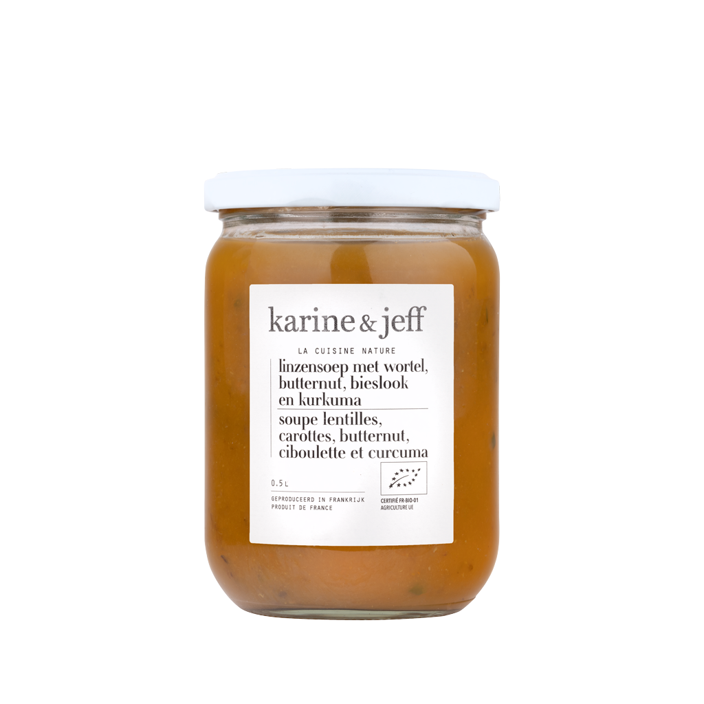 Karine & Jeff Linzen wortelsoep bio 500ml