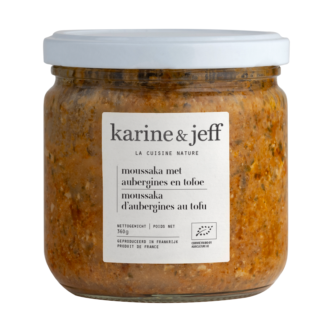 Karine & Jeff Moussaka met aubergines tofu bio 360g