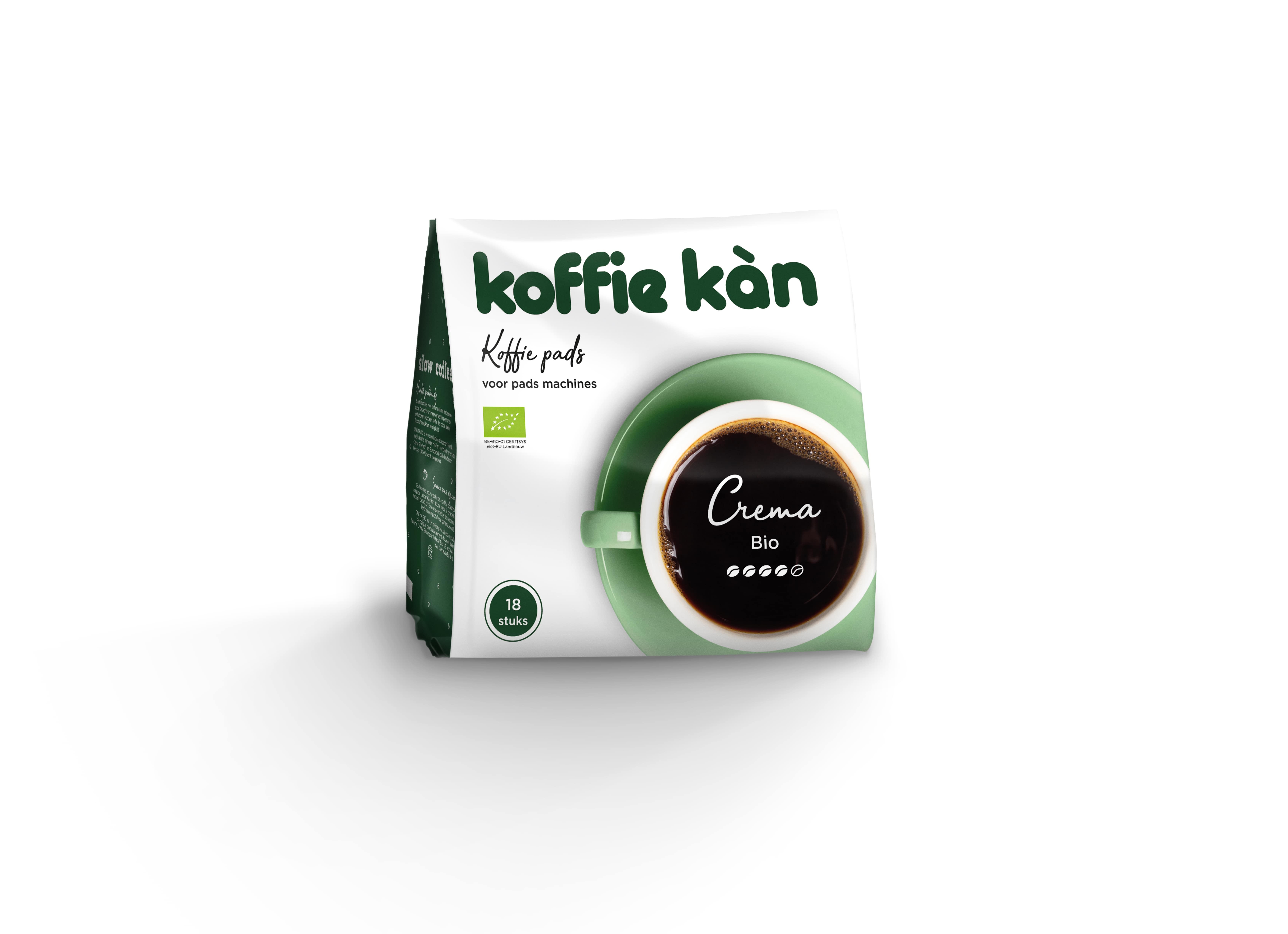 Koffie Kàn Pads crema Mexico bio 18 porties 135g