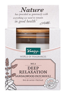 Kneipp Geurkaars deep relaxation sandalwood-patchouli 145g