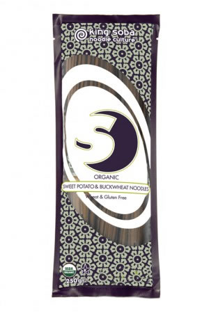 King Soba Boekweit- zoete aardappel noedels glutenvrij bio 250g
