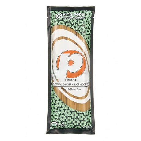 King Soba Pompoen gember rijst noedels glutenvrij bio 250g