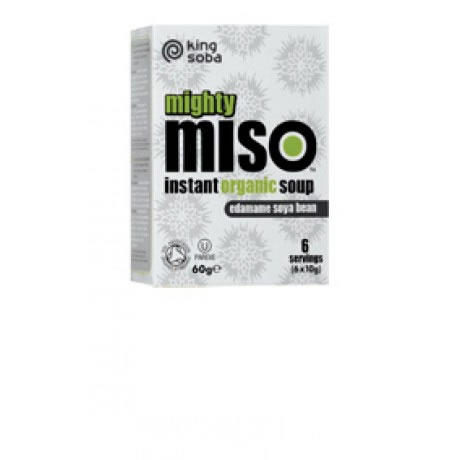 King Soba Miso soep instant edamame bonen bio 6x10g