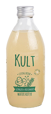 Kult Water kefir Gember & rozemarijn bio 33cl