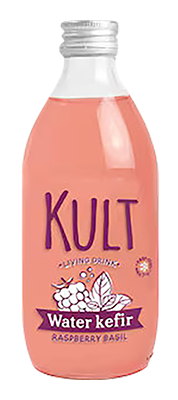 Kult Water kefir Framboos basilicum bio 33cl