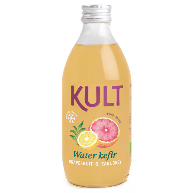 Kult Kefir d'eau Pamplemousse earl grey bio 33cl