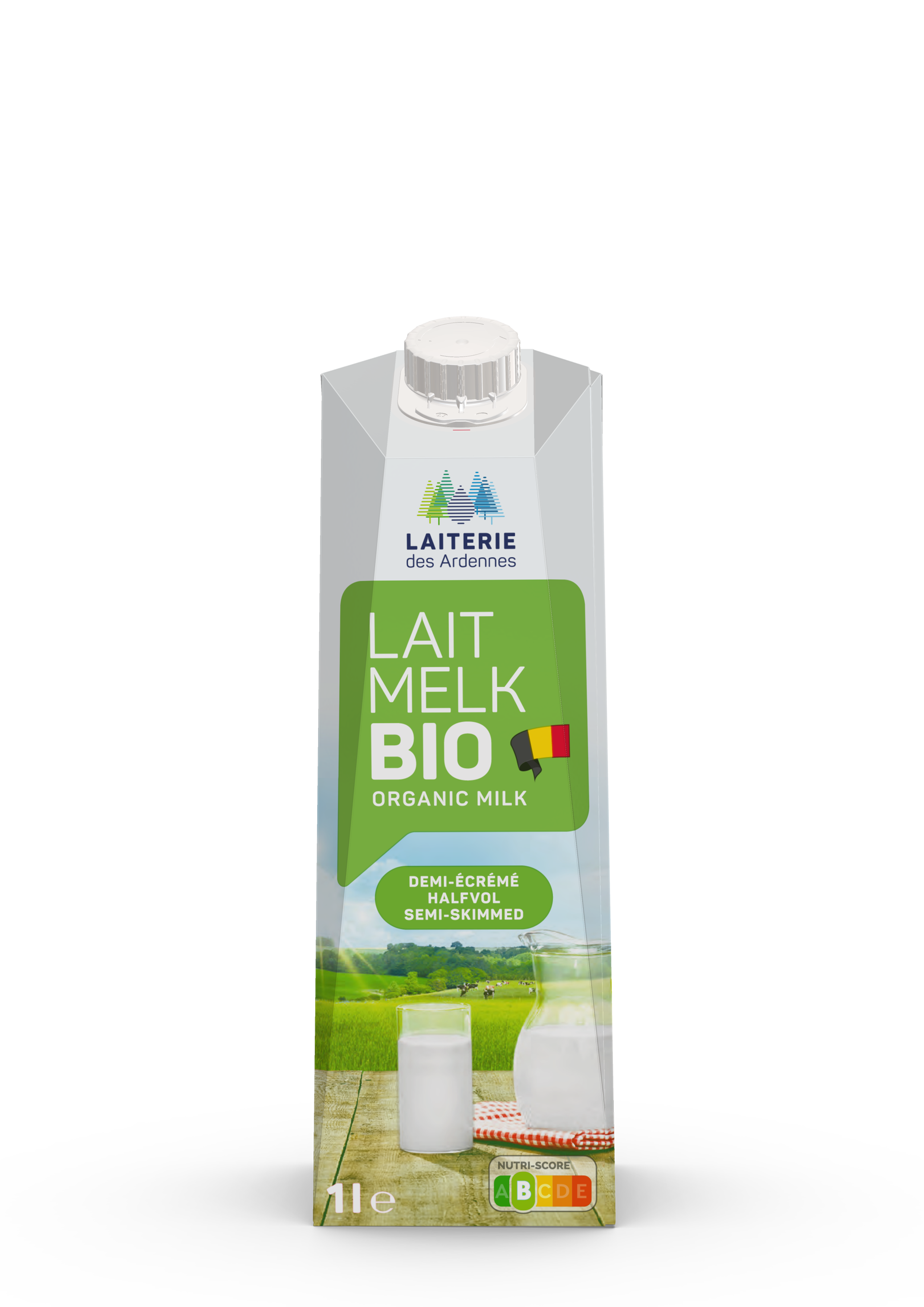 Laiterie Ardennes Halfvolle melk UHT bio 1L - 8004