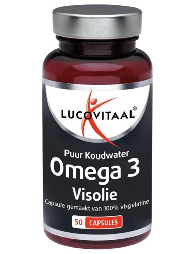 Lucovitaal Koudwater omega 3 visolie 50capsules AS 472/425