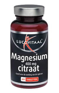 Lucovitaal Magnesium citraat 400mg 60tabletten PL 472/219
