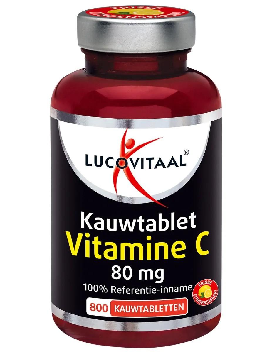Lucovitaal Vitamine C 80mg 800 kauwtabletten