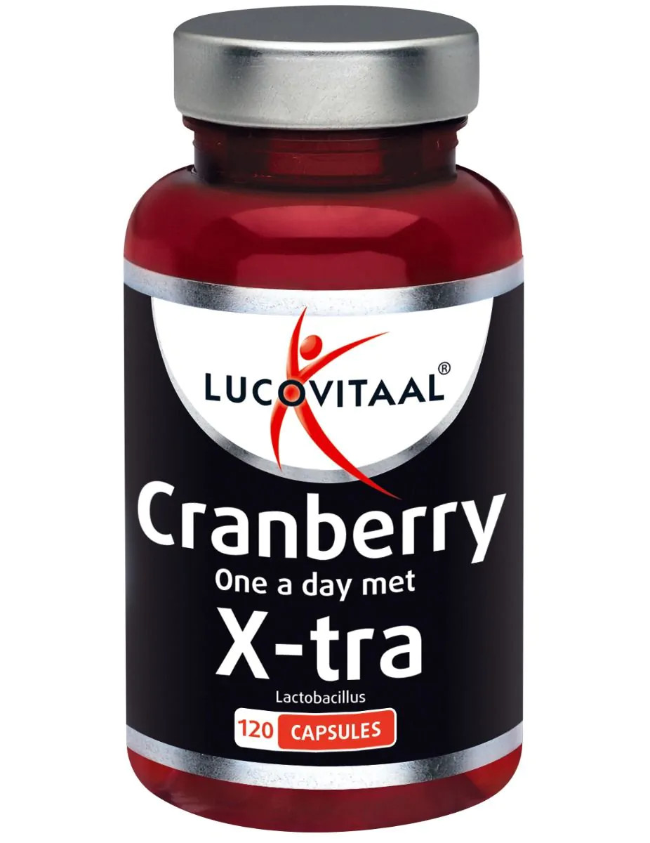 Lucovitaal Cranberry met X-tra Lactobacillus 120 capsules