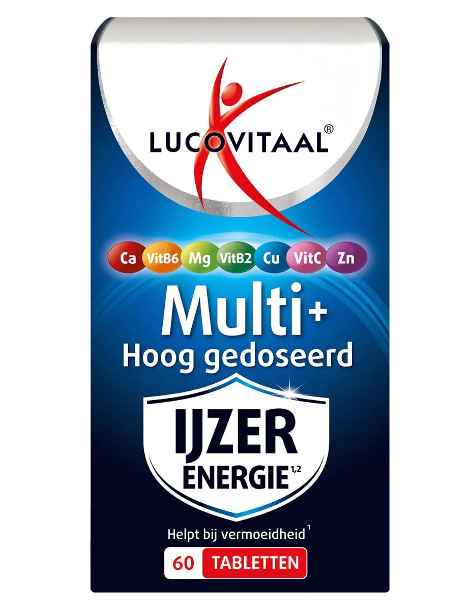 Lucovitaal Multi+ ijzer energie 60 tabletten