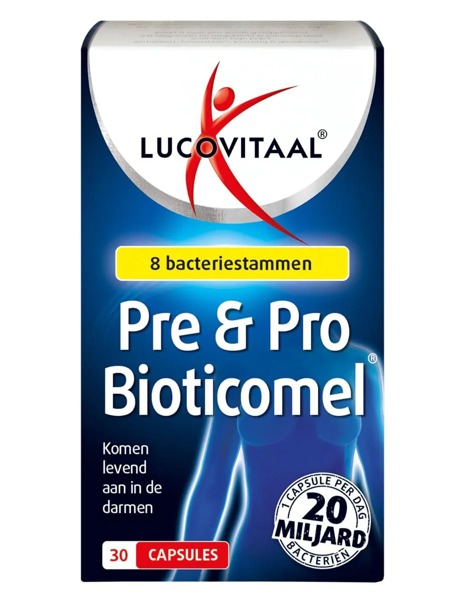 Lucovitaal Pre & pro bioticomel 30 capsules